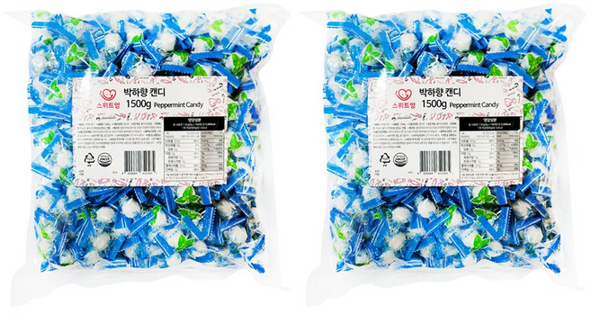 스위트영 박하향 캔디, 1.5kg, 2개