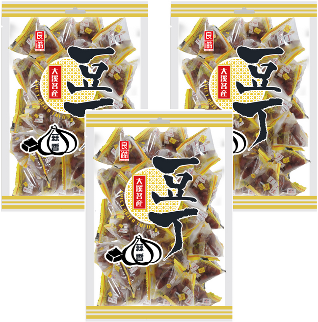 良澔 大溪名產豆丁 獨家蒜香豆丁, 220g, 3袋