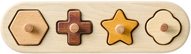 Soopsori 手抓板擴展圖形原木玩具組, 1套, 5件