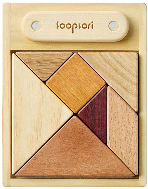 Soopsori 原木七巧板玩具, 1個