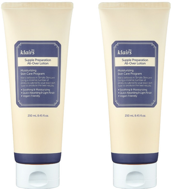 클레어스 서플 프레퍼레이션 올오버 로션, 250ml, 2개