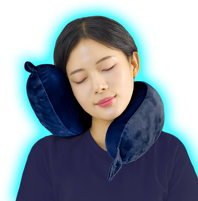 지티스 양면 기내용 여행용 목베개