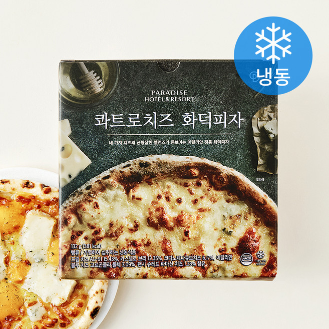 파라다이스호텔&리조트 콰트로치즈 화덕피자 (냉동), 132g, 1개입, 1개