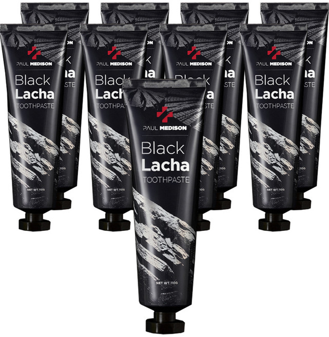 폴메디슨 뉴 블랙라차 치약, 110g, 9개