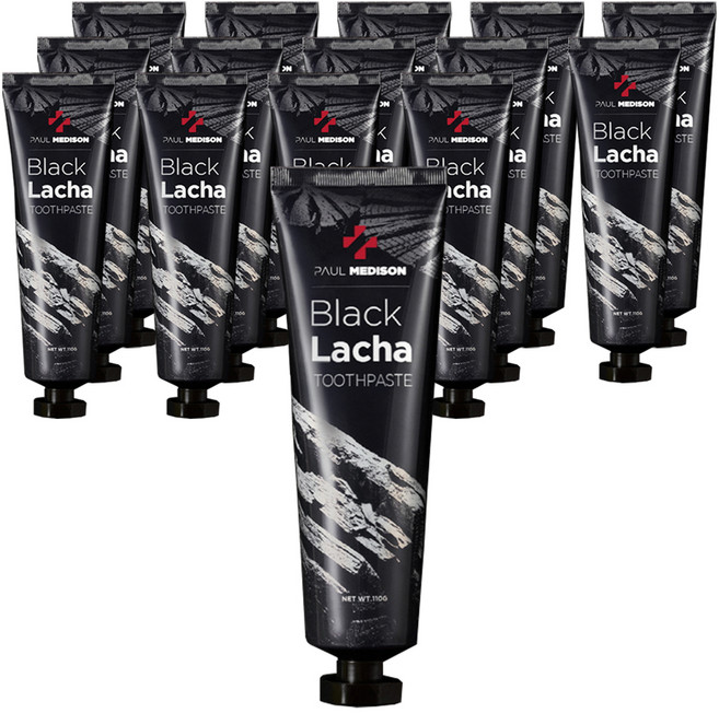 폴메디슨 뉴 블랙라차 치약, 110g, 15개