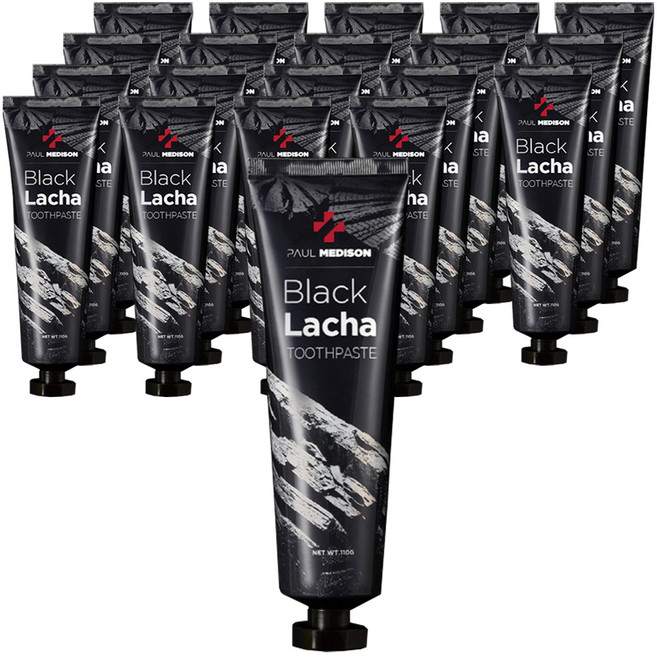 폴메디슨 뉴 블랙라차 치약, 110g, 20개
