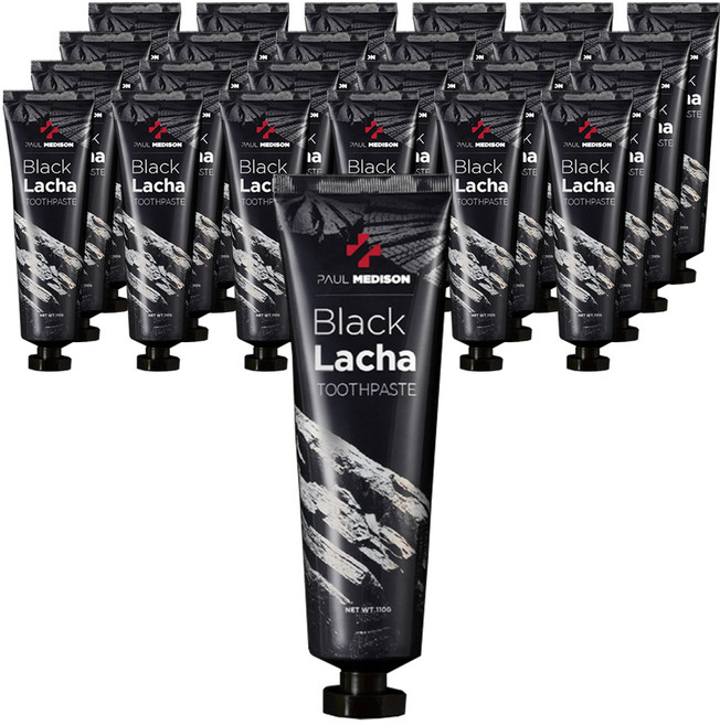 폴메디슨 뉴 블랙라차 치약, 110g, 25개