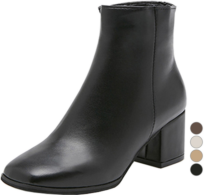 착한구두 브리트 스퀘어 앵클부츠