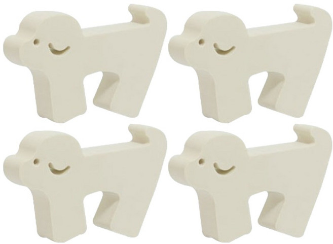 올데이랩 EVA 댕댕 도어가드 손낌방지용품, 아이보리, 4개