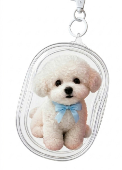 디오셀 다용도 인형보관 키링파우치 원형