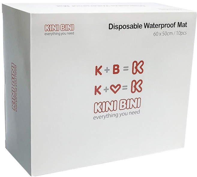 키니비니 클린핏 일회용 방수요 와이드형 방수매트 10p, 1개, 그레이
