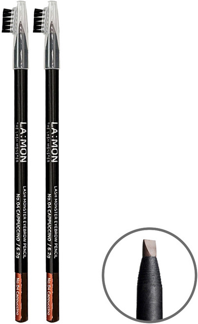 라몽 래쉬몬스터 밀라노 아이브로우 펜슬, 04카푸치노, 2개