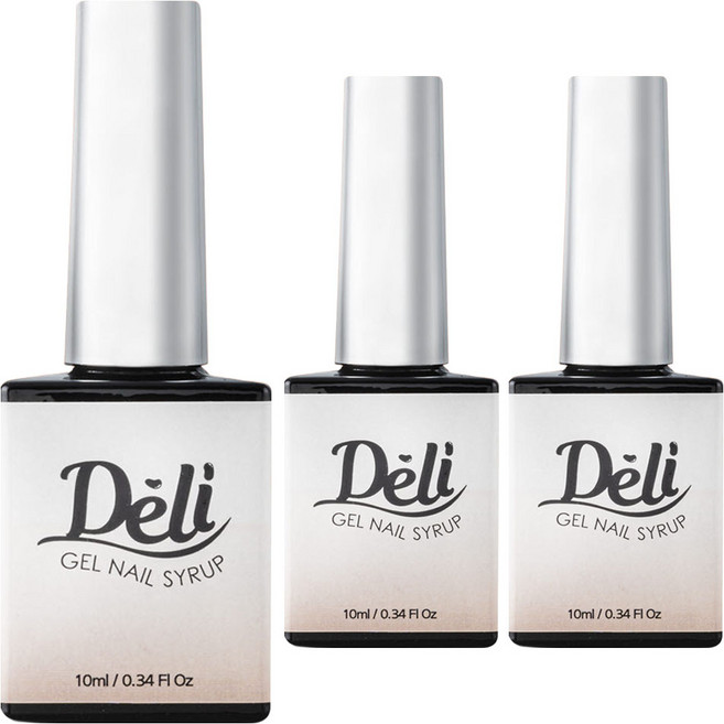 델리뷰티 젤 네일 시럽, SY05 캐러멜라이트, 10ml, 3개