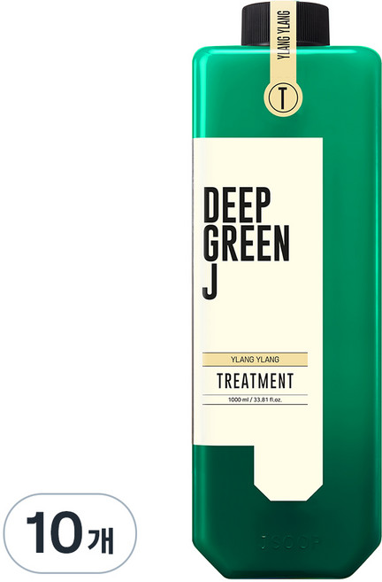 제이숲 딥그린제이 아로마 약산성 비건 트리트먼트 일랑일랑, 1L, 10개