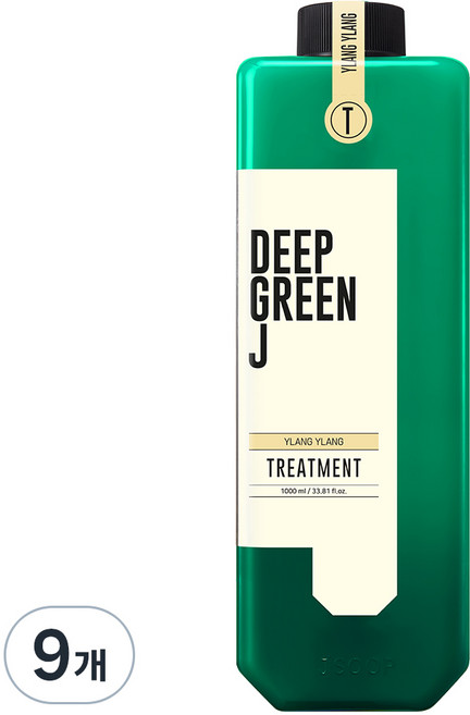 제이숲 딥그린제이 아로마 약산성 비건 트리트먼트 일랑일랑, 1L, 9개