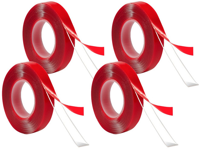 AHOYE 超黏無痕防水雙面膠帶 1 x 300 cm, 4個