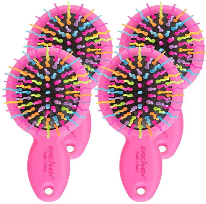 아이캔디 레인보우 볼륨 S 헤어브러쉬, S 핑크, 4개