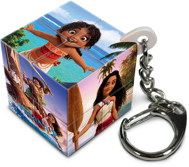 퍼즐라이프 디즈니 모아나2 키링 미니큐브, 1개, 혼합색상