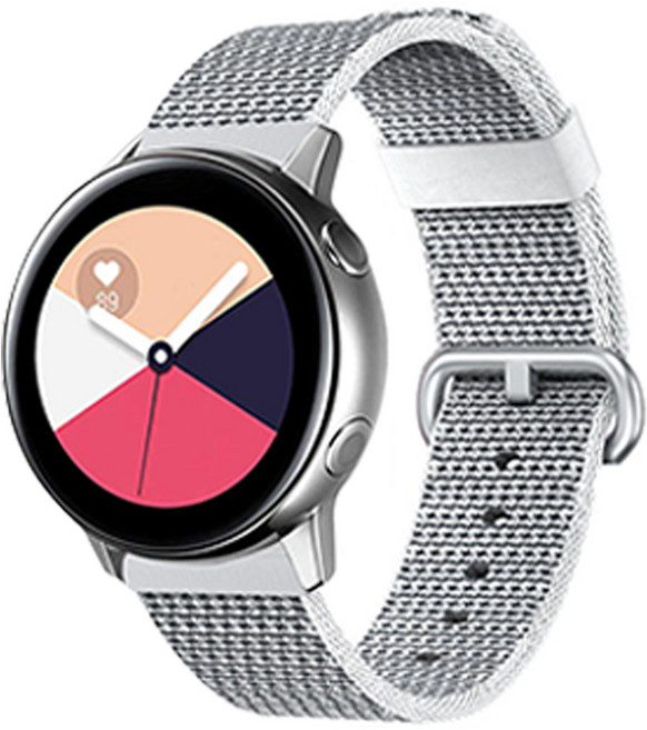 OVERGEAR Galaxy Watch3/Watch4/Watch4Classic 41mm Active2 NATO 錶帶, 灰色 (NV-2), 1個