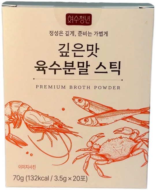 여수청년 깊은맛 육수 분말스틱 20p, 70g, 1개