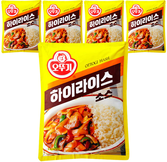 오뚜기 하이라이스 소스, 1kg, 5개