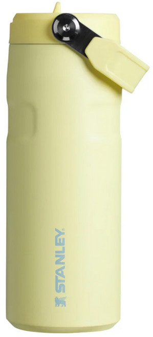 STANLEY 台灣公司貨 輕重力系列 IceFlow Aerolight 摺疊吸管杯, 萊姆黃, 470ml, 1個