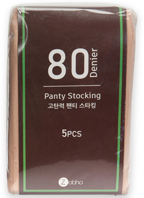 조브하 국내산 고탄력 80D 팬티스타킹 5P 유발벌크형