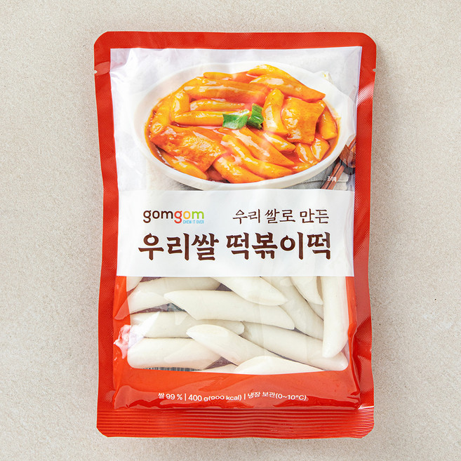 곰곰 우리쌀 떡볶이떡, 400g, 1개