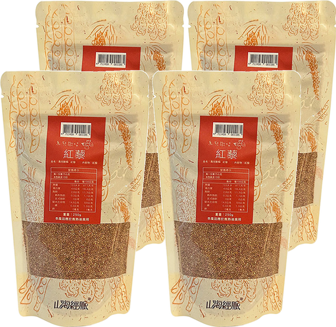 山海經脈 鳥兒歡唱 紅藜, 250g, 4包