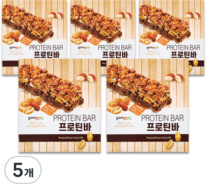 곰곰 프로틴바, 400g, 5개