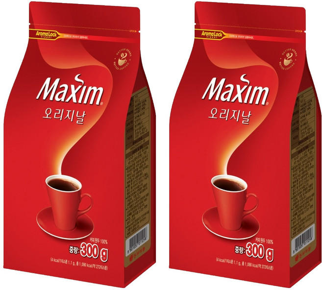 맥심 오리지날 커피, 300g, 1개입, 2개
