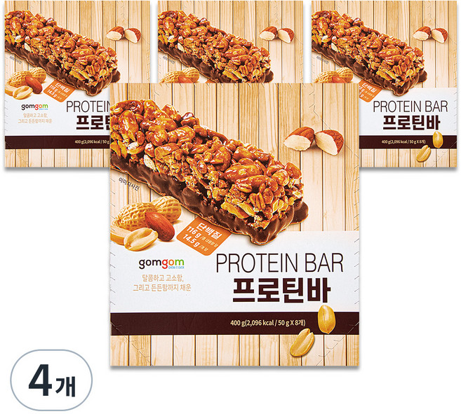 곰곰 프로틴바, 400g, 4개
