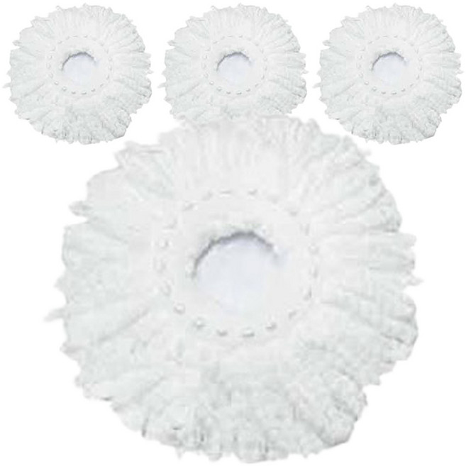 오션웰라이프 핸드스핀 물걸레 리필 화이트 2p, 2세트