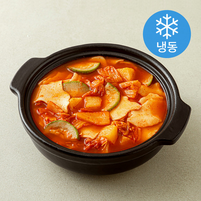 푸딩팩토리 얼큰 김치수제비 (냉동), 490g, 2개