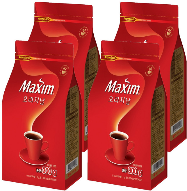 맥심 오리지날 커피, 300g, 1개입, 4개