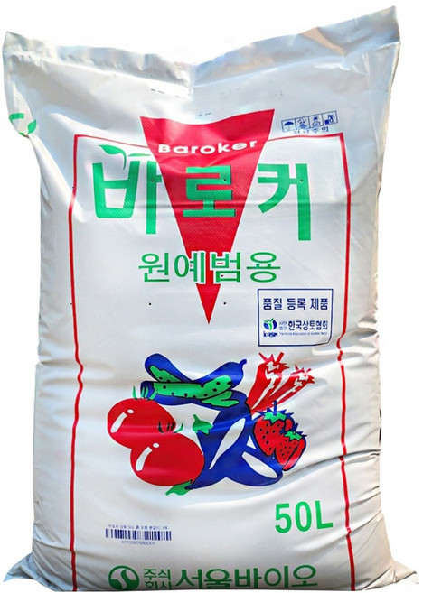 Baroker 원예범용 상토, 1개, 50L
