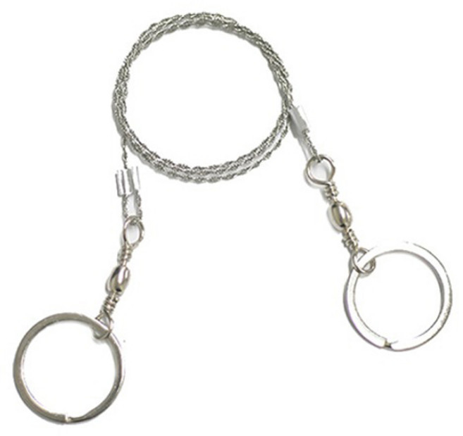 씨티컴퍼니 휴대용 캠핑 와이어 톱, 실버, 1개