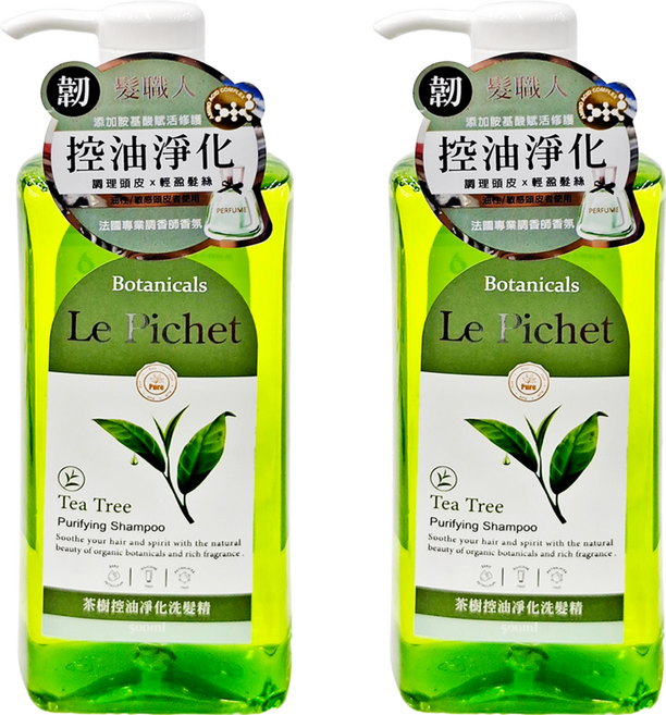 Le Pichet 髮職人 茶樹控油淨化洗髮棈, 500ml, 2瓶