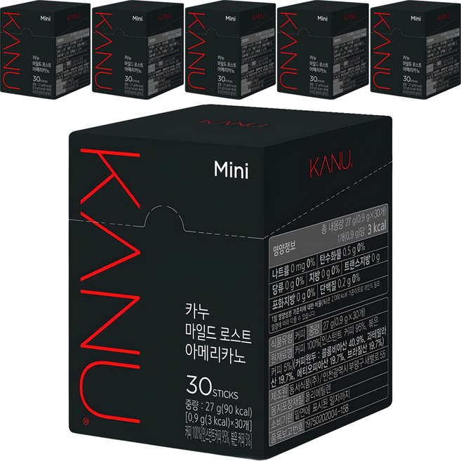 카누 마일드 로스트 아메리카노, 900mg, 30개입, 6개