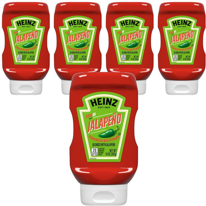 하인즈 할라페뇨 토마토 케첩, 397g, 5개
