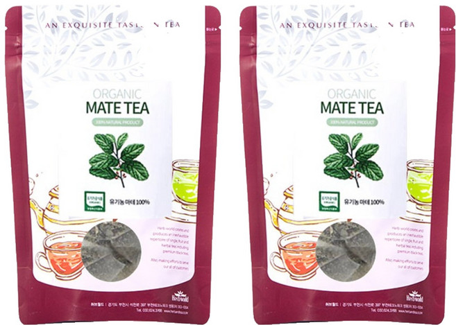 Teetraum 瑪黛茶三角茶包, 1g, 20入, 2個