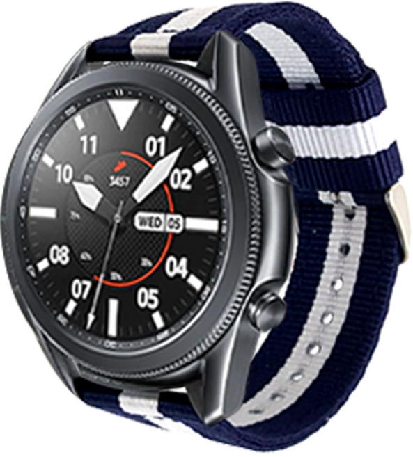 OVERGEAR Galaxy Watch3/Watch4Classic 45 毫米北約錶帶 N-7 NWR, 灰色(N-12), 1個