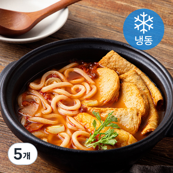 외갓집곳간 부산어묵 김치우동 전골 (냉동), 663g, 5개