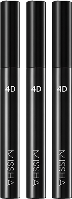 미샤 4D 마스카라 7g, 블랙, 3개