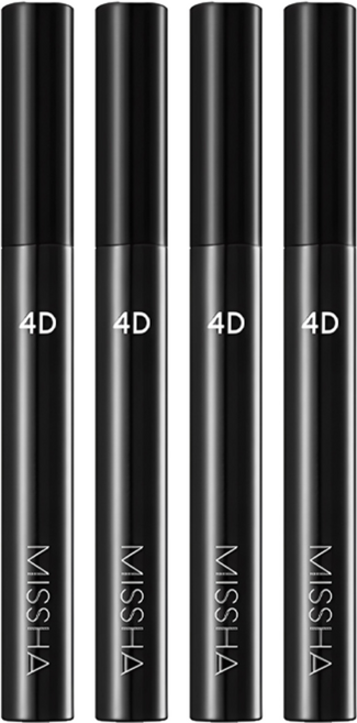 미샤 4D 마스카라 7g, 블랙, 4개