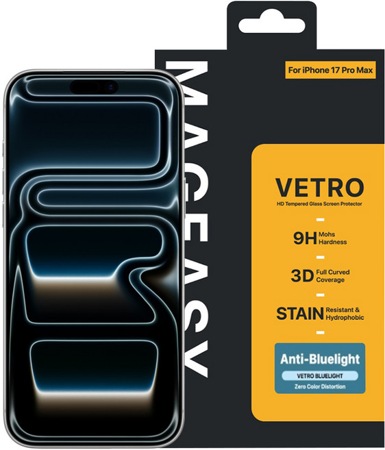 MAGEASY Vetro Bluelight 抗藍光鋼化玻璃保護膜, 1個