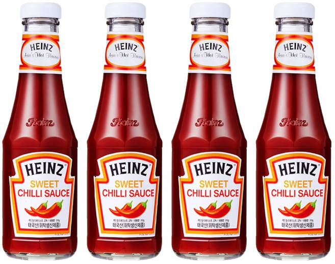 하인즈 스위트 칠리 소스, 310g, 4개