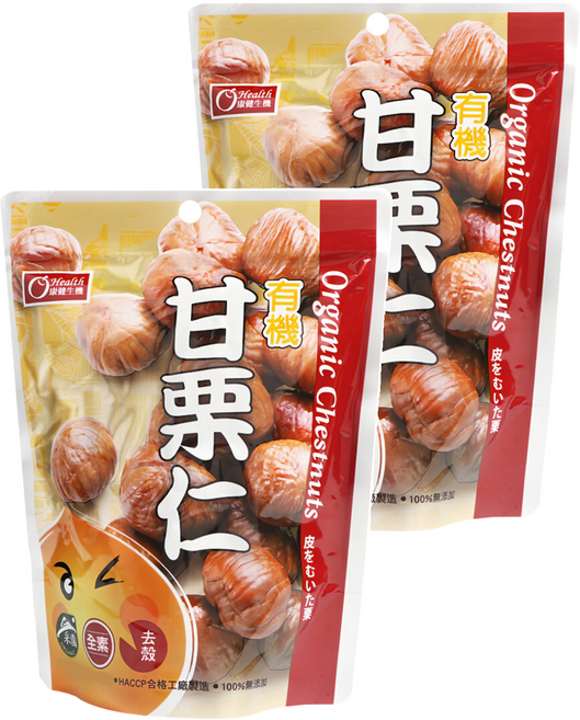 康健生機 有機甘栗仁, 150g, 2包