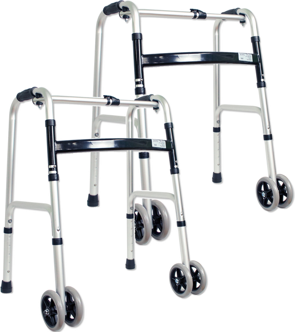 고령자용 더블 바퀴워커 보행 보조차, 2개