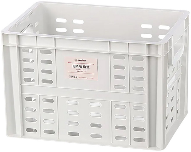 KEYWAY 聯府 KM儲物收納籃 KM-1010深型, 灰色, 1個